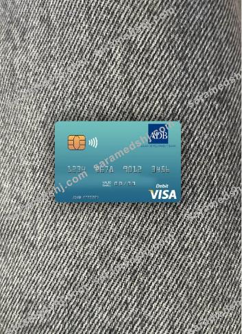 Marshall Islands ADB Bank visa debit card photolook front